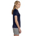 thumbnail image 2 of Hanes Cool DRI Women`s T-Shirt, 3X, Navy, 2 of 2