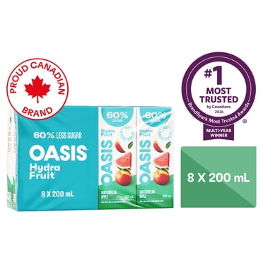 Oasis HydraFruit Watermelon Apple Fruit Juice Boxes 8 x 200 ml