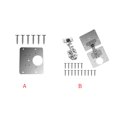 thumbnail image 2 of kurtrusly Hinge Repair Set Stainless Steel Door Hinge Plate Screws Kit, 2pc Hinge Plates, Hinge Plate Connector, 16pcs Screws, 2 of 9