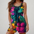 thumbnail image 3 of UPPADA Two Piece Tankini Swimsuits for Women High Waisted 2 Piece Bathing Suits Floral Print Tankini Set Tummy Control Modest Swimwear for Holiday Womens Shorts Swimsuits Sets Multicolor,L, 3 of 6