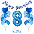 thumbnail image 2 of bedienty Birthday Balloons Set Accessories Household Landscaping Props Indoor Outdoor Party Number Balloon Scene Layout Accessory 6, 2 of 6