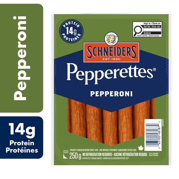 Schneiders Pepperettes® Sausage Sticks, Pepperoni - High in Protein