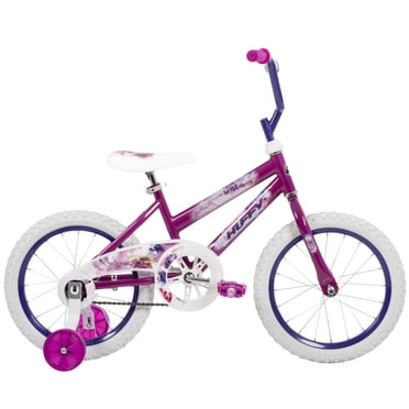 Huffy 16" Sea Star Kids' Bike, Fits Riders 42" - 48", Purple, Youth, Girls