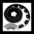thumbnail image 1 of Landscape Edging,16.4FT Garden Edging with 15 Edging Stakes, Rubber Landscaping Edging for Yard Edging Borders Black, 1 of 8