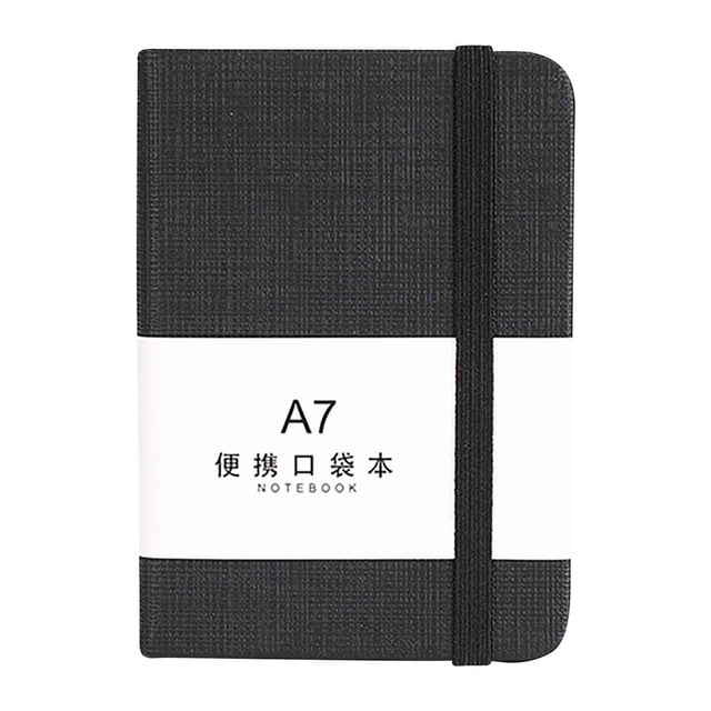 Cagogo under $5 A7 Notebook, A7 Pocket Notebook Notepad, Thickened Paper Journal for Office Study, Horizontal Lined Writing Notebook, Portable Memo Book for Daily Planning Notes
