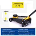 thumbnail image 2 of 2T/3T Floor Hydraulic Jack Pneumatic Low Profile Floor Jack Heavy-Duty Steel Racing Floor Jack With Single Piston Lift Pump ,Robust Construction, 2 of 7