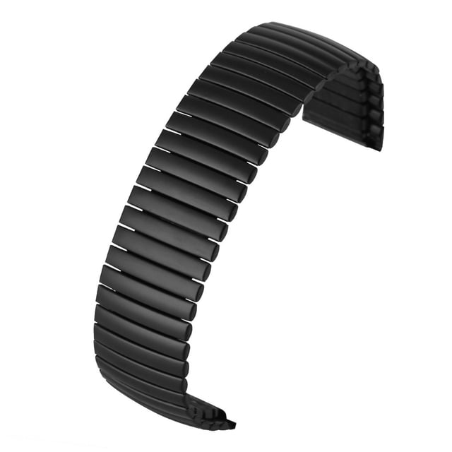 ziyahi Universal Watch Link Bracelet Ultimate Durable Replacement Watch Strap Elegant 18MM black 1Set
