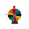 thumbnail image 3 of Prize Colors Wheel Game Durable Iron Fortune Wheel, Tabletop Roulette for Restaurant Stores Carnivals Promotional Activities 30cm 6 Colors, 3 of 8
