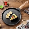 thumbnail image 3 of Nonstick Crepe Pan with Spreader, Dosa Pan for Roti Dosa Tawa Comal Para Tortillas, Ceramic Flat Skillet Pan Induction Compatible, Pancake Pan for Stove Top, 3 of 5