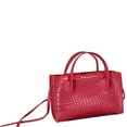 thumbnail image 3 of Sac Messager à une Épaule Monochrome pour Femmes, Décoration Texturée, Seau Carré, Sacs à Main, Rouge, 18.0cm*7.5cm*15.0cm, 3 of 4