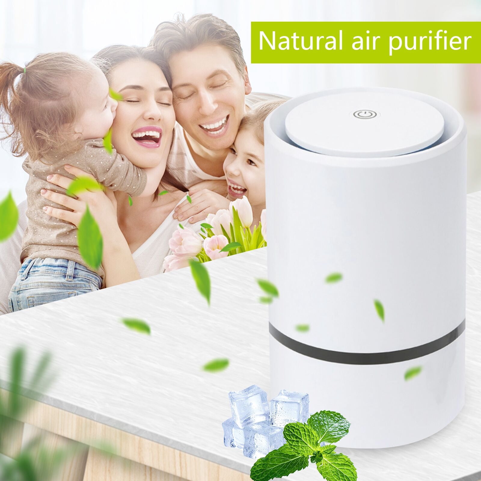 EGNMCR Portable Purifier Cleaner for Home with Filter Upgraded Low Noise air purifier