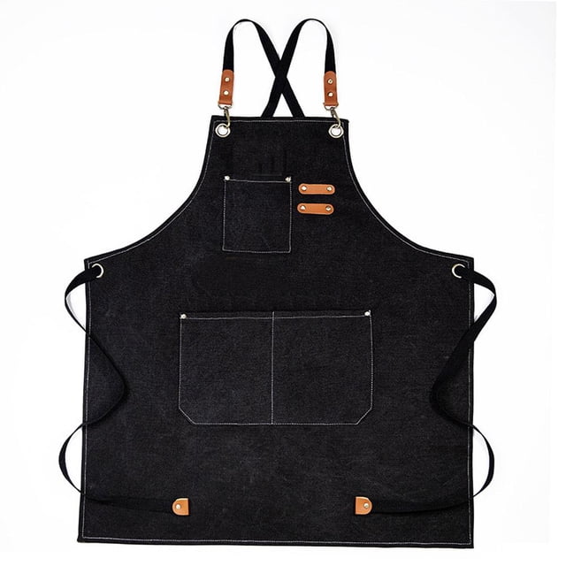 YSABOXY Heavy Duty Canvas Woodworking Shop Work Aprons Men Pockets Adjustable