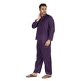 thumbnail image 3 of Inkmeso SolidNightwearSet For Men's Short Sleeve Pjs Loungewear Sets Soft Cotton Designer Sleepwear, 3 of 7