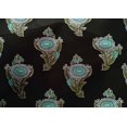 thumbnail image 4 of oneOone Cotton Silk Fabric Leaves & Floral Block Decor Fabric Printed BTY 42 Inch Wide, 4 of 4