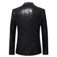 thumbnail image 3 of Mikilon Veste de Complet Décontractée à Paillettes pour Homme, Automne et Hiver, Personnalité, 3 of 3