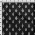 thumbnail image 3 of oneOone Silk Tabby Fabric Leaves|Floral & Paisley Block Printed Craft Fabric BTY 42 Inch Wide, 3 of 4