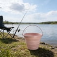 thumbnail image 4 of Dvkptbk plastic bucket Portable Foldable Water Bucket Car Fishing Bucket Travel and Home Plastic Bucket Thickened Small Bucket for Car and Outdoor Use., 4 of 6