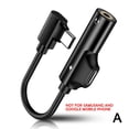 thumbnail image 1 of Adaptateur de Charge Répartiteur Audio Type-C vers Prise Auxiliaire 3,5 mm Rose Doré N4 O0X1 pour Écouteurs, 1 of 9