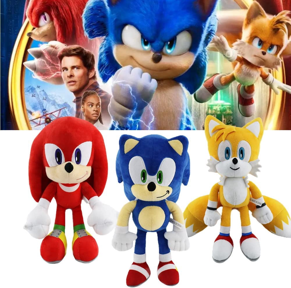 3pcs Sonic Plush Toys, Sonic Soft Toys, Sonic Stuffed Plush, for Sonic Fans