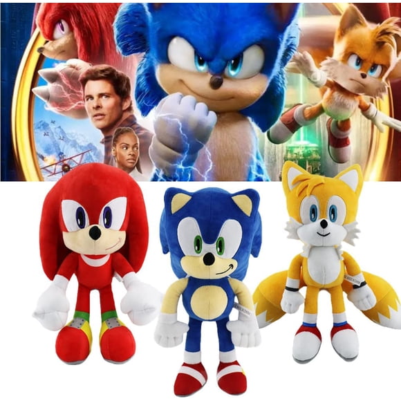 3pcs Sonic Plush Toys, Sonic Soft Toys, Sonic Stuffed Plush, for Sonic Fans