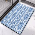 thumbnail image 2 of Experience Plush Comfort with our Non-Slip 20x32in Tribal Style Bath Rug Runner - Soft Luxury Microfiber Bathroom Rugs, Machine Washable for Tub and Shower. Transform Your Bathroom Today!, 2 of 5