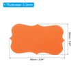 thumbnail image 2 of Unique Bargains 2' x 3.5' Blank Paper Business Cards Small Index Flash Cards Words Message Note Card Lace, Orange 200 Pack, 2 of 5