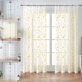 thumbnail image 1 of Leaf Embroidered Sheer Curtains for Bedroom - Light Filtering Vintage Style Valance with Botanical Design, 1 of 6