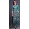 thumbnail image 2 of Bimba Printed Straight Kurtis For Women Button Down Mandarin Indian Tunic XXX-Large, 2 of 6