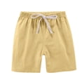 thumbnail image 4 of Extra Savings,2PC Kids Shorts, Solid Casual Sports, Drawstring, Summer, Kids' Outfit, Quick Dry, Comfortable Fit Essential Wardrobe|100%Polyester,Green,Sopatenor, 4 of 8