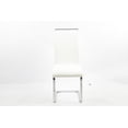 thumbnail image 2 of Chaises de salle à manger Aerys Max en PU blanc (ensemble de 4), 2 of 3