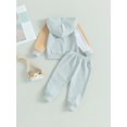 thumbnail image 4 of SUNSIOM Infant Baby Autumn 2Pcs Outfit Contrast Color Long Sleeve Hoodies Sweatshirt Tops Long Pants Set Fall Clothes, 4 of 8