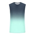 thumbnail image 4 of NTACZA Débardeurs Sans Manches pour Homme T-Shirt Athlétique Basique Col Rond Sport Dégradé T-Shirt pour Homme TTG, 4 of 5