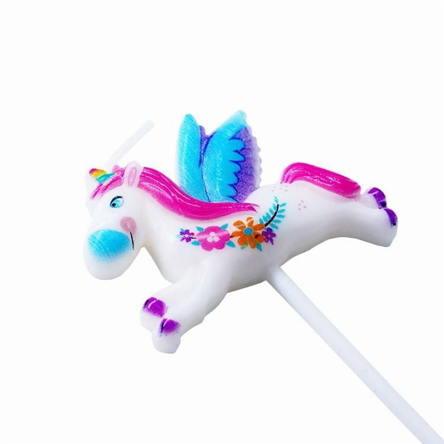 Unicorn pick candles