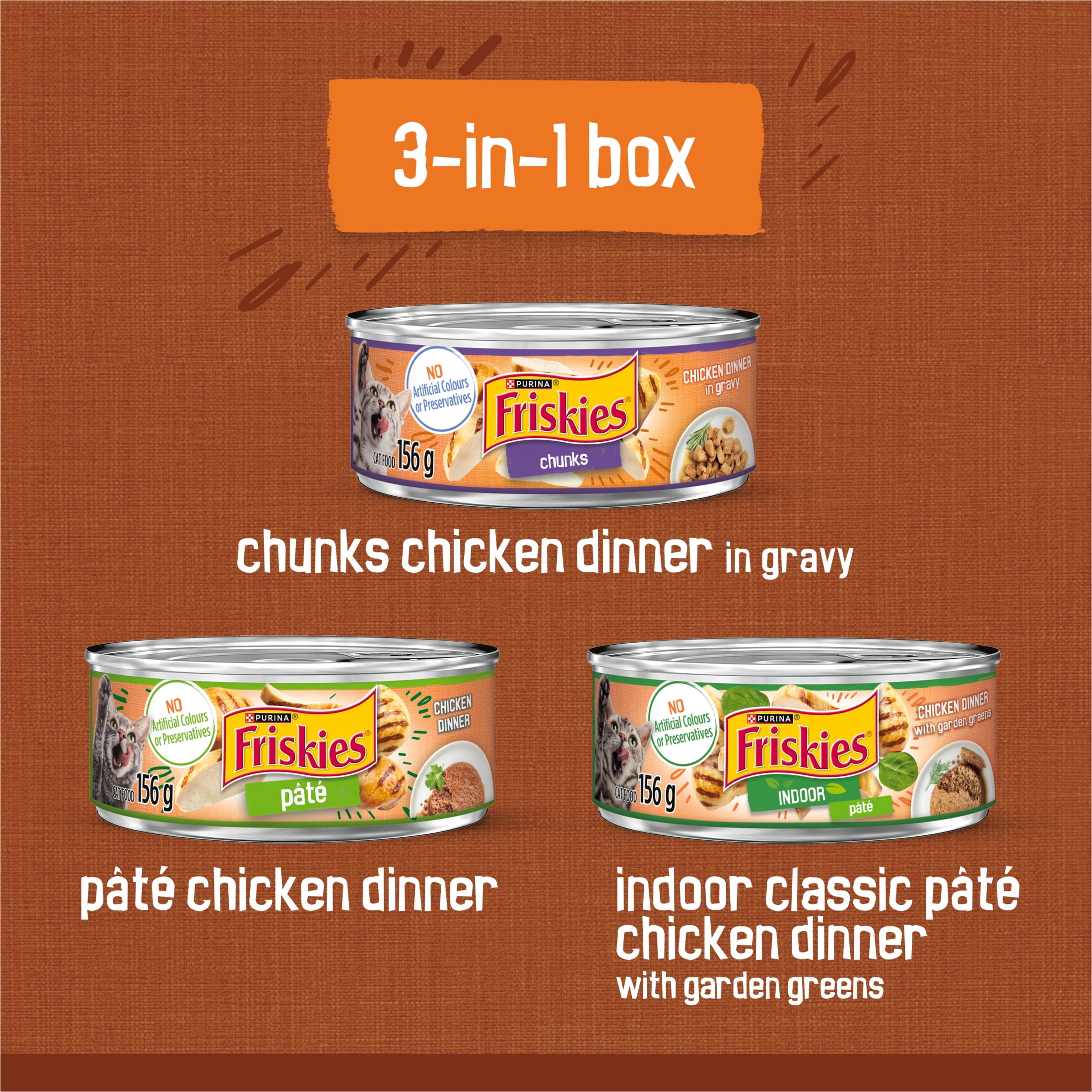 Purina Friskies Amateurs de Poulet Nourriture pour Chats