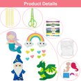 thumbnail image 3 of Toorise 8/12Pcs Animal Sewing Craft Kit Felt Sewing Animal Craft Set Fun Animal DIY Crafting and Sewing Set with Instructions Educational Animal Craft Kit for 3 to 12 Years Old Kids-castleseries-, 3 of 9
