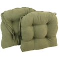 thumbnail image 1 of Coussins de Chaise Capitonnés en Microsuède Uni en Forme de U de 16 Po (Ensemble de 2), 1 of 2