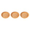 thumbnail image 4 of Thinsony Wicker Woven Round Snack Fruit Bowl Rattan Food Organizer Tray 22x4cm 3Set, 4 of 6