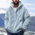 thumbnail image 1 of TIMIFIS Men's Heavyweight Fuzzy Jacket Zip Up Sweatshirt Coat Fashion Fleece Warm Jacket, 1 of 5