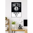 thumbnail image 3 of NBA Brooklyn Nets - Logo 21 Wall Poster, 22.375" x 34", 3 of 4