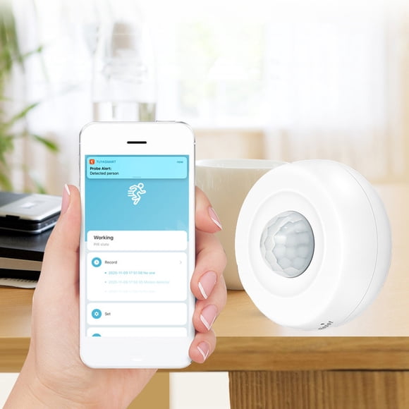 HOARBOEG Capteur Infrarouge Humain Wi-Fi pour Graffiti Détecteur Infrarouge PIR pour Graffiti Téléphone Télécommande Wi-Fi Capteur Assistant pour Maison Intelligente Wi-Fi Détecteur de Mouvement PIR Liquidation Cadeaux des Fêtes