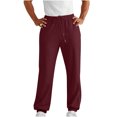 thumbnail image 1 of aohooy Men's Fleece Elastic Bottom Jogger Sweatpants - Drawstring Workout Track Running Gym Athletic Pants with Pockets Wine,M, 1 of 8