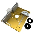 thumbnail image 1 of Set of 3 Router Table Insert Plate Aluminum Alloy Wood Milling Flip Board Trimming Machine Engraving Auxiliary Tool Woodworking Benches, 1 of 7