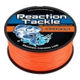 thumbnail image 1 of Reaction Tackle Ligne de Pêche Tressée – Tresse Pro Grade PE, Super Résistante, Résistante à l'Usure, Zéro Étirement pour Eau Douce & Salée - Haute Visibilité Orange - 25LB / 1000yd, 1 of 7