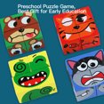 thumbnail image 4 of Amdohai Wooden Expression Puzzle Building Blocks Expression Matching Block Face Changing Puzzle Game Logical Thinking, 4 of 8