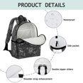 thumbnail image 2 of Celestial Goth Students Backpack with Steampunk Moon, Star, and Sunburst Design, Ethereal Cosmic Art Print, Adjustable Chest Strap and Large Capacity for s, 2 of 6
