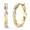 Yellow Gold, variant on Cate & Chloe Lauren 18k Yellow Gold Plated 22mm Hoop Earrings with Swarovski Crystals for Women