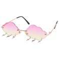 thumbnail image 4 of MasteelfCA Lunettes de Mode en Forme de Nuage Lunettes de Soleil Sans Monture Accessoire Photo, 4 of 8