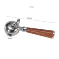 thumbnail image 4 of Abbracc Porte-Café Sans Fond 58 mm à Double Ouverture Support Fin pour Machine à Café Porte pour Cafetière Pièces de Rechange A, 4 of 9