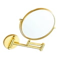thumbnail image 1 of Cosmetic Mirror with 360  degree Rotatable Joint, Wall Mirror with 3 And 7 Positions Golden, 1 of 8