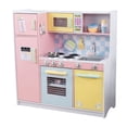 thumbnail image 1 of Wooden Large Pastel Play Kitchen with Turning Knobs and Play Phone, 1 of 9